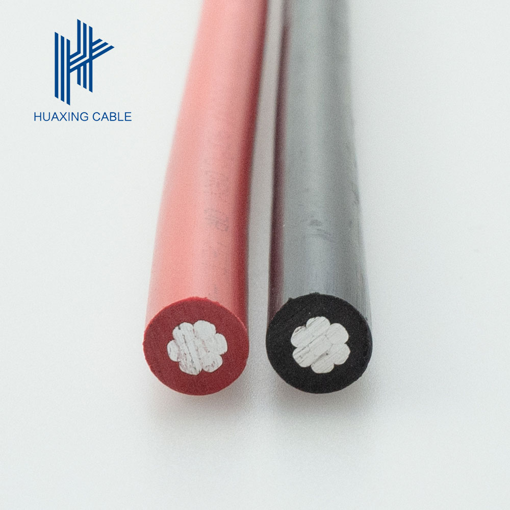 UL TUV Aluminum Alloy Photovoltaic Cable 4AWG 1000/2000V 90℃ DRY OR WET -40℃ DIR BUR