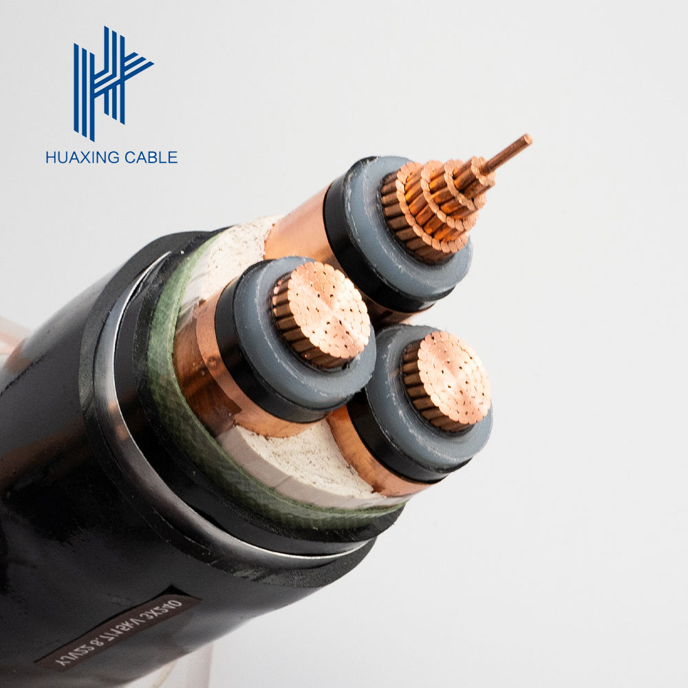 Medium Voltage 8.7/15KV Copper  3 cores 240mm2 Steel Tape Armouring Underground Power Cable