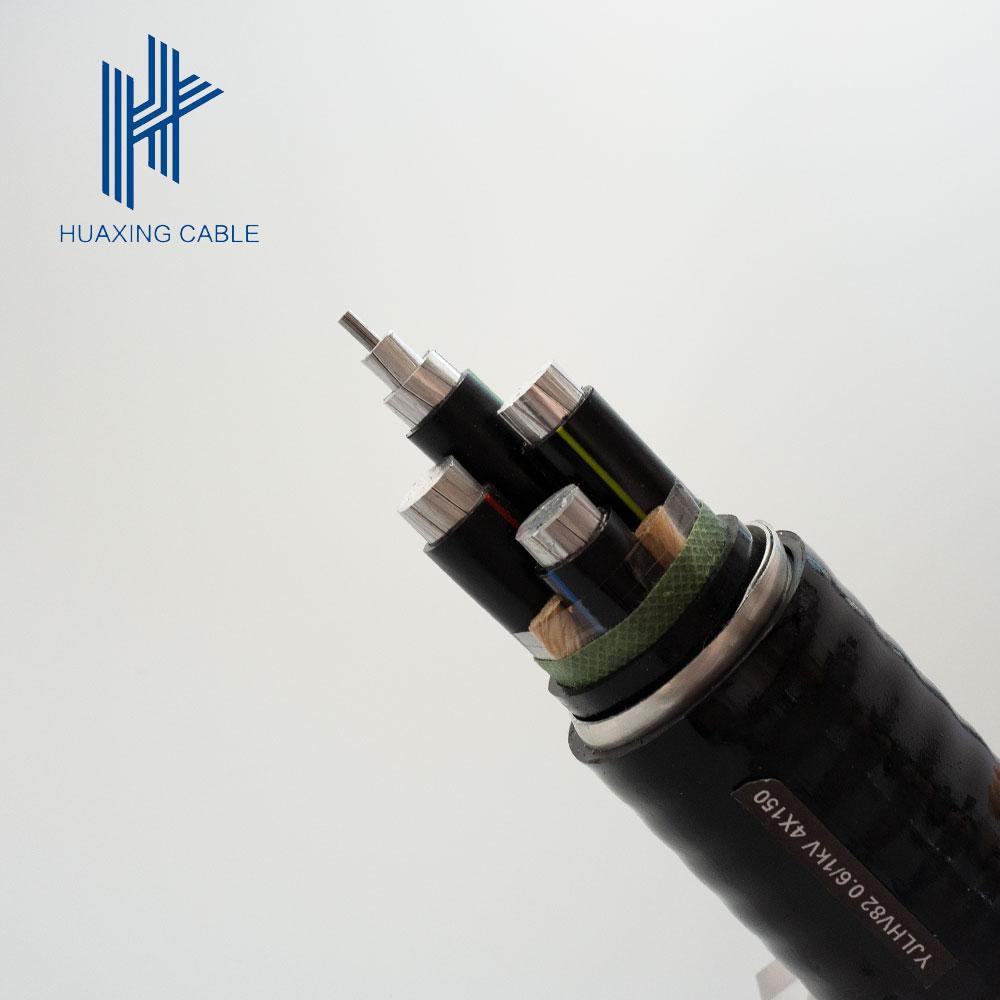 Low Voltage 4-core XLPE insulated aluminum alloy with interlocking armored rare earth aluminum alloy power cable