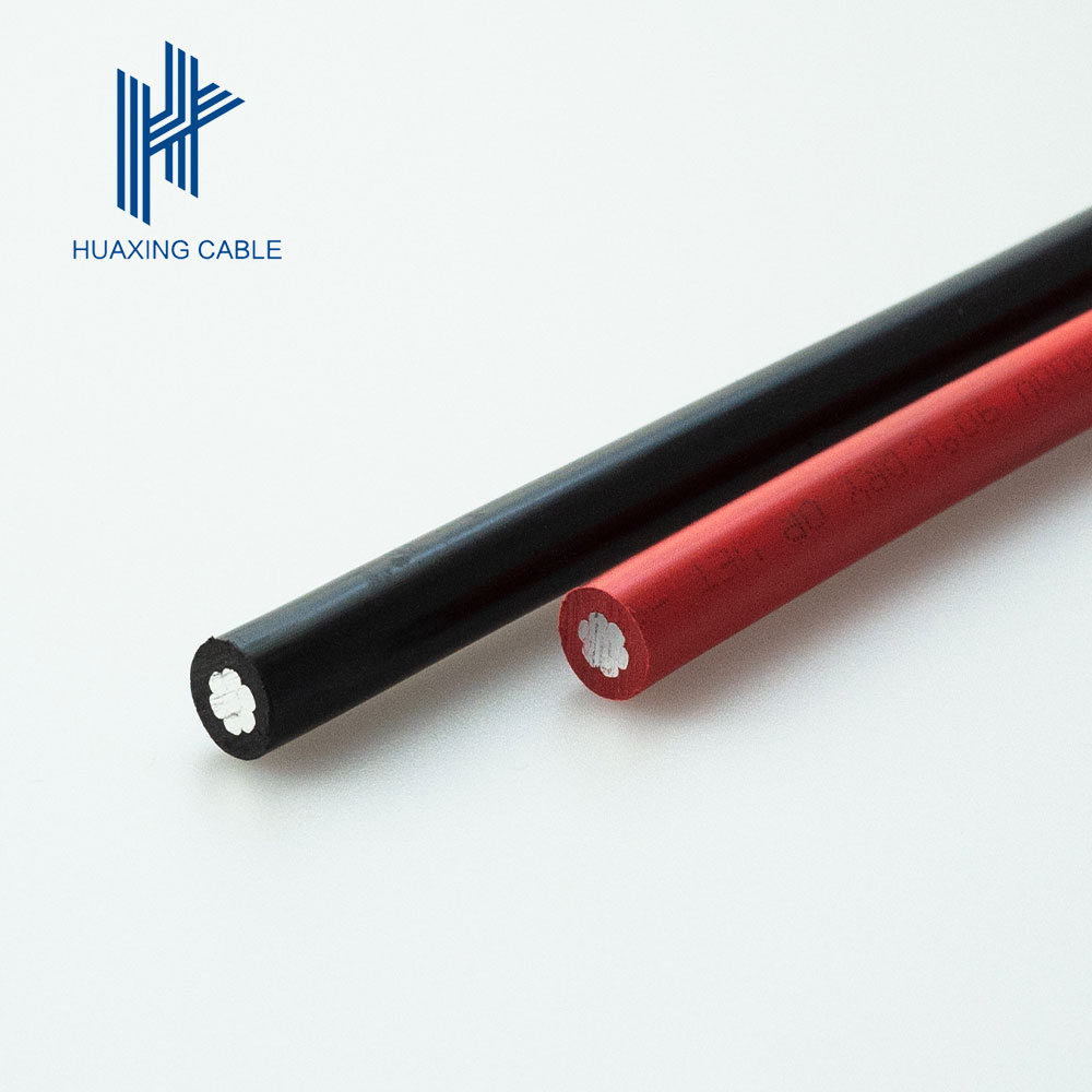 UL TUV Aluminum Alloy Photovoltaic Cable 4AWG 1000/2000V 90℃ DRY OR WET -40℃ DIR BUR