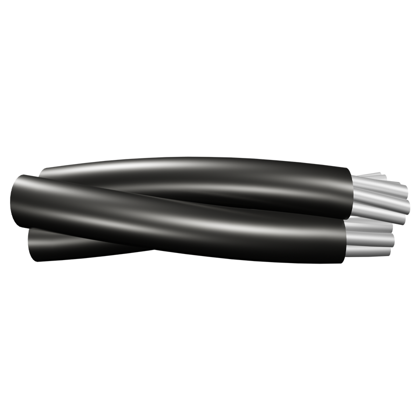 AAC AAAC 2*6AWG+1*4AWG Overhead ABC Service Drop Wire Cable