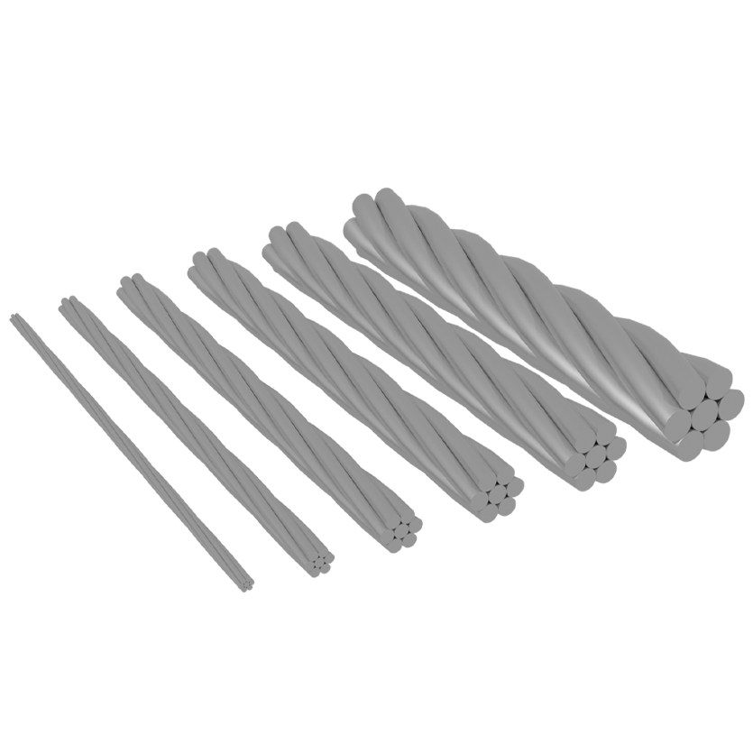 Galvanized steel strand conductor