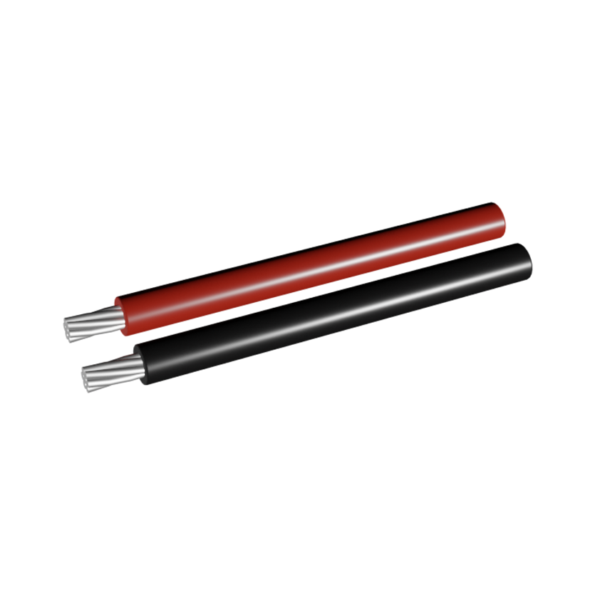 UL TUV Aluminum Alloy Photovoltaic Cable 4AWG 1000/2000V 90℃ DRY OR WET -40℃ DIR BUR