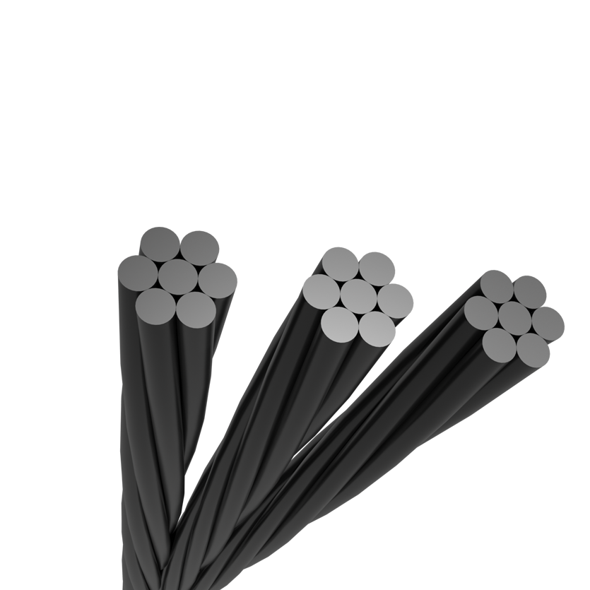 Steel strand conductor